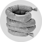 12, 3"x12' Gauge Heavy Duty absorbent sock for spill containment and fluid control