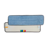 Raxwell blue microfiber dusting mop pad with velcro backing for 18-inch flat mop systems