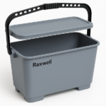 A grey 23 Gallon Raxwell Mop Bucket