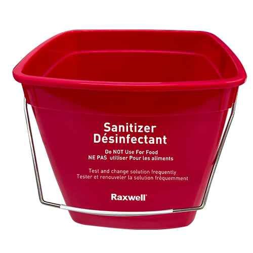 Red Polypropylene Bucket 3 Quart