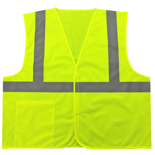 Class 2 Hook-n-Loop Lime Safety Vest