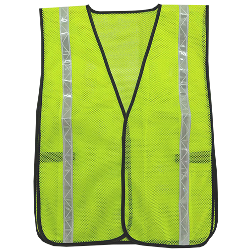 Hook-n-Loop Lime Safety Vest