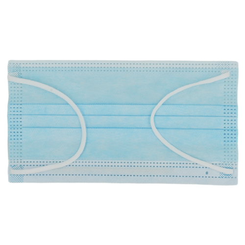 3-Ply Facemask with Ear Loops Light Blue