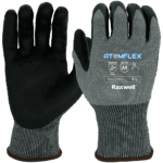 A Pair of Black and Gray ATOMFLEX® cut-resistant gloves