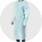 RSB19MVA4MEB_1.75mil-CPE-Gown (Chlorinated Polyethylene)