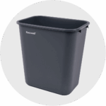 RMW2000BLK_Black 7 Gallon Black Wastebasket_No Lid